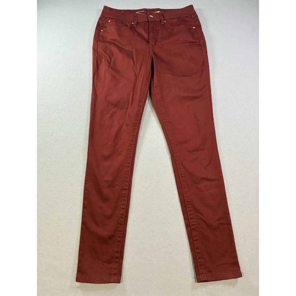 Seven7 Tummyless Women's‎ Size 6 High Rise Skinny Jeans Women's Fired Brick Red